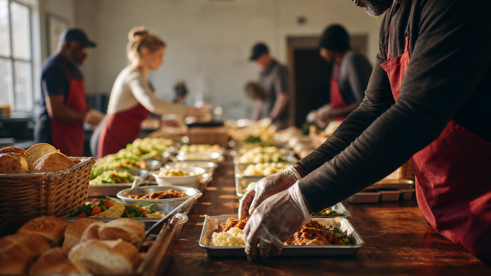 Meals prepared for community service